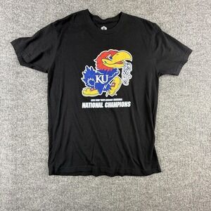 Kansas Jayhawks Shirt Mens Large Black‎ NCAA Basketball 2022 Champs Rally House